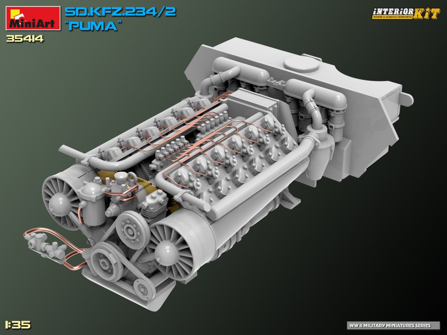 Sd.Kfz. 234/2 PUMA. Maqueta con interiores Esc. 1/35 - Imagen 6