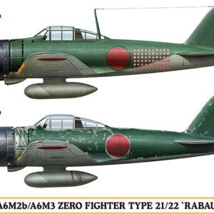 Mitsubishi A6M2b/A6M3 ZERO FIGHTER TYPE 21/22 &ldquo;RABAUL ACE SET&rdquo; (2 kits in the box) Esc. 1/72