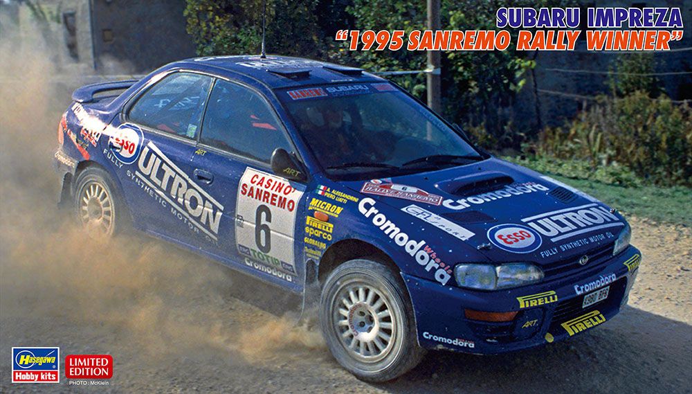 1:24 Subaru Impreza WRC 1995 Ganador del Rally de Sanremo