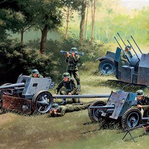 German Guns Set: 37mm PAK35 - 75mm PAK40 - FLAK38 Esc. 1/72